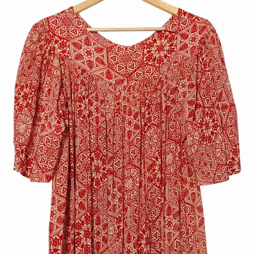 Go Softly Like New Patio Caftan House Dress Pockets Comfy/Flowy/Boho/Soft - Sm - Picture 7 of 10